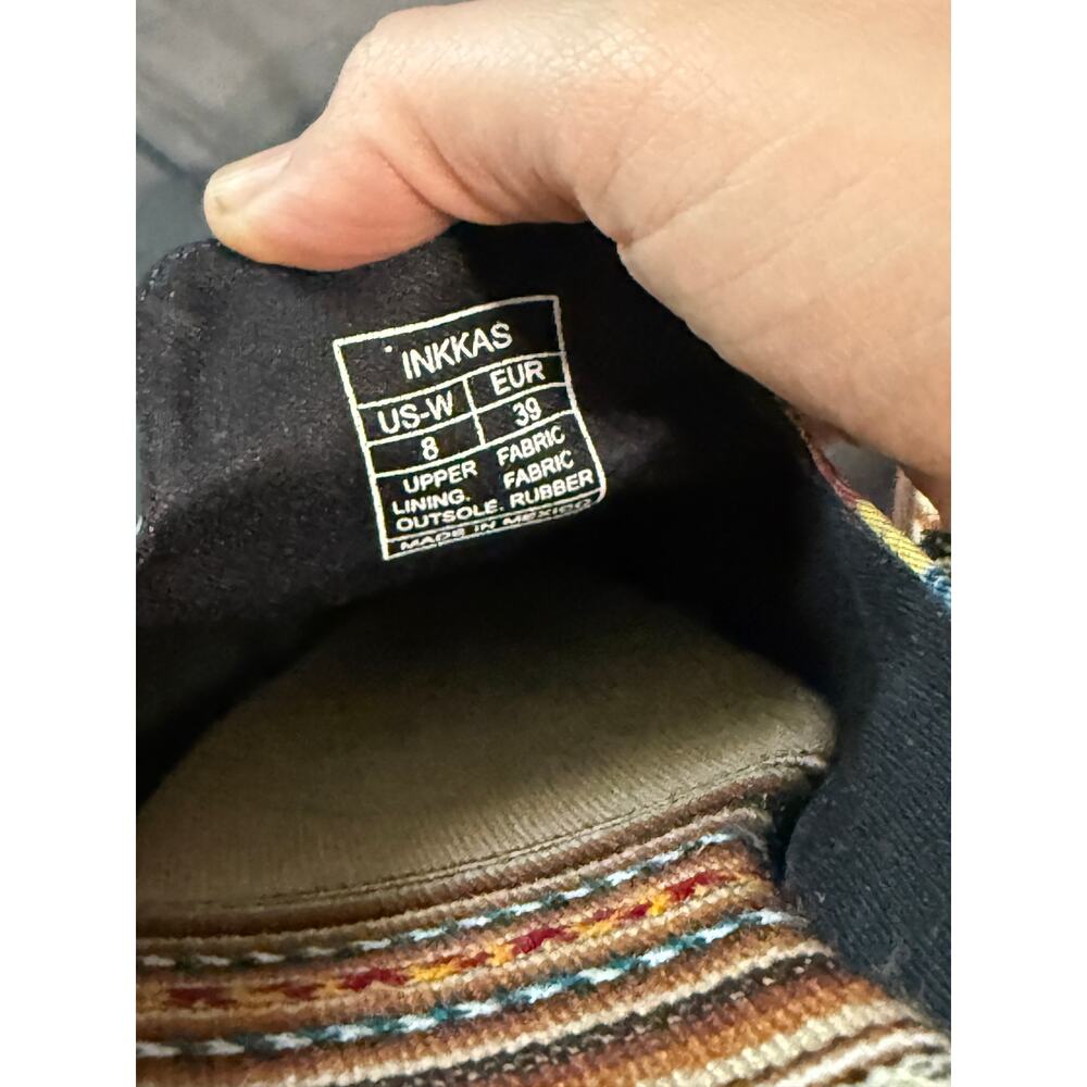 Inkkas Cyprus Slide Shoes Sandals‎ Size 8 Closed Toe Artsy Vegan Bohemian Indie - Picture 3 of 6